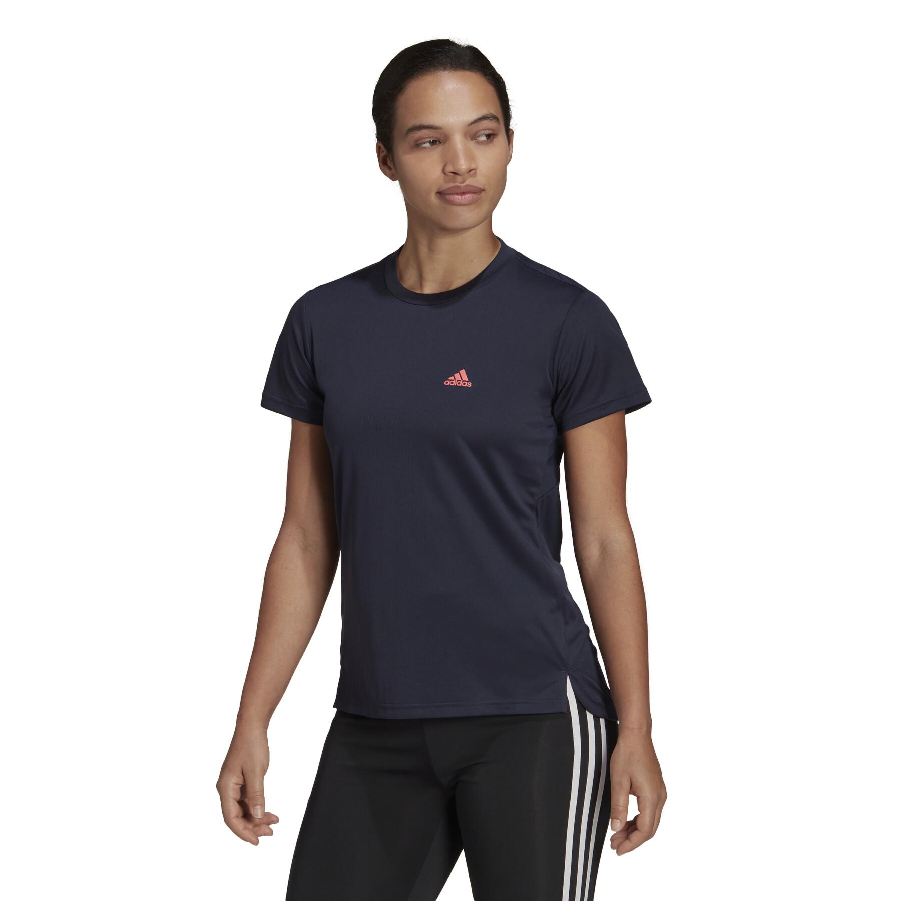 Koszulka damska adidas AEROREADY Designed 2 Move 3-Stripes Sport